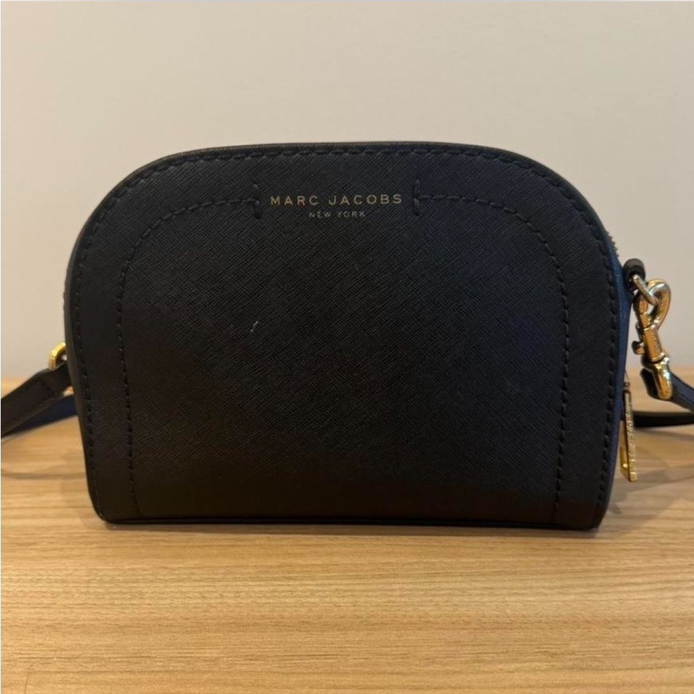Marc Jacobs Black and Gold Crossbody Bag
